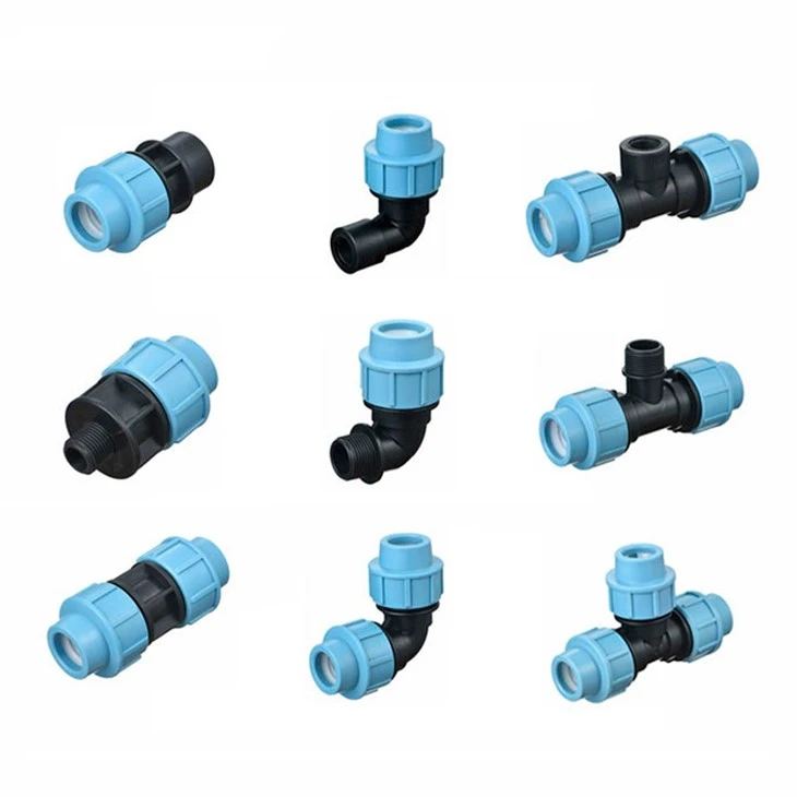 PP Compression Pipe Connector For HDPE Poly Pipes high quality